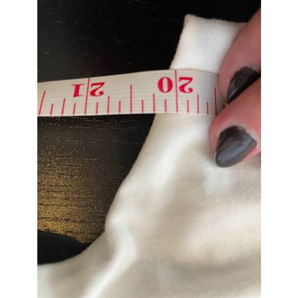 Veronic M White Top Solid Basic Staple Piece 3/4 Sleeve Loose Fit Quite Luxury - Picture 10 of 11